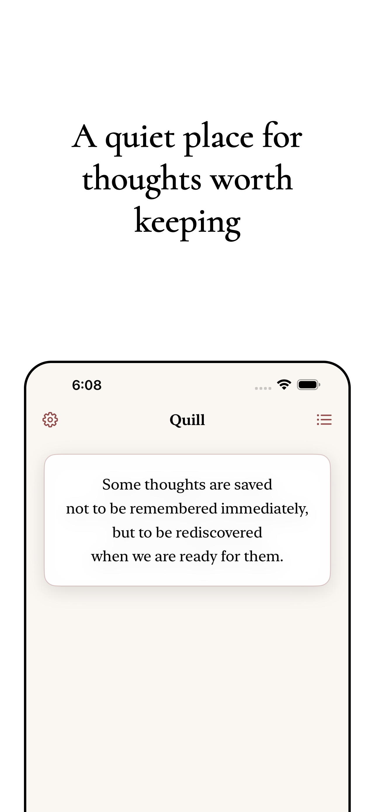 Resurfaced — a past thought returns